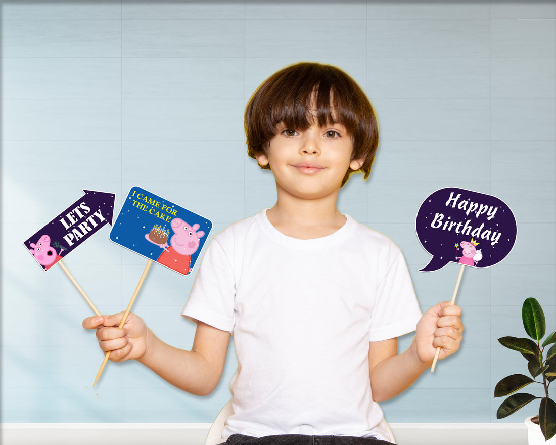 Peppa Pig Theme Personalized Props