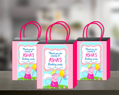 Peppa Pig Theme Return Gift Bag
