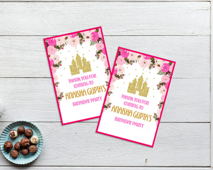 Princess Theme Thank You Card