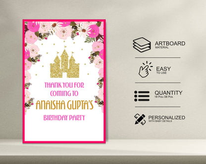 Princess Theme Thank You Card