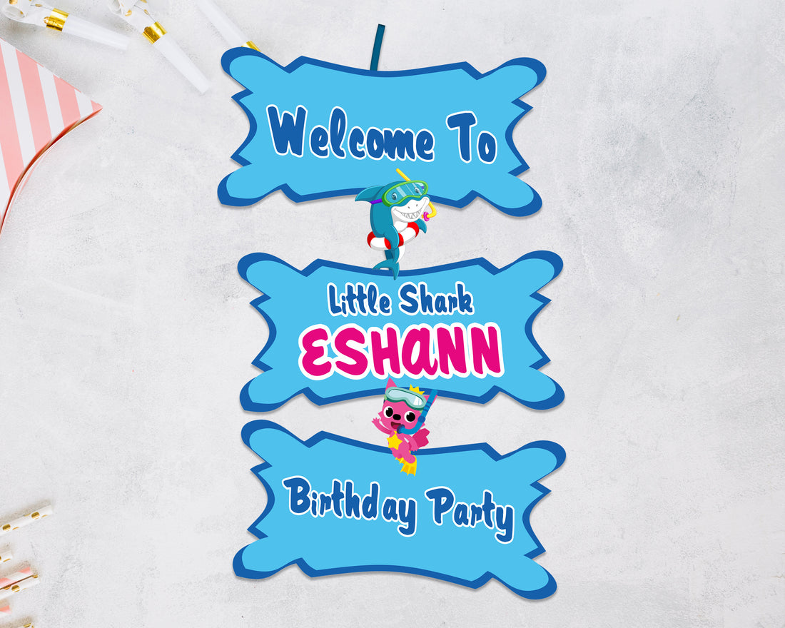 Shark Theme Door Poster