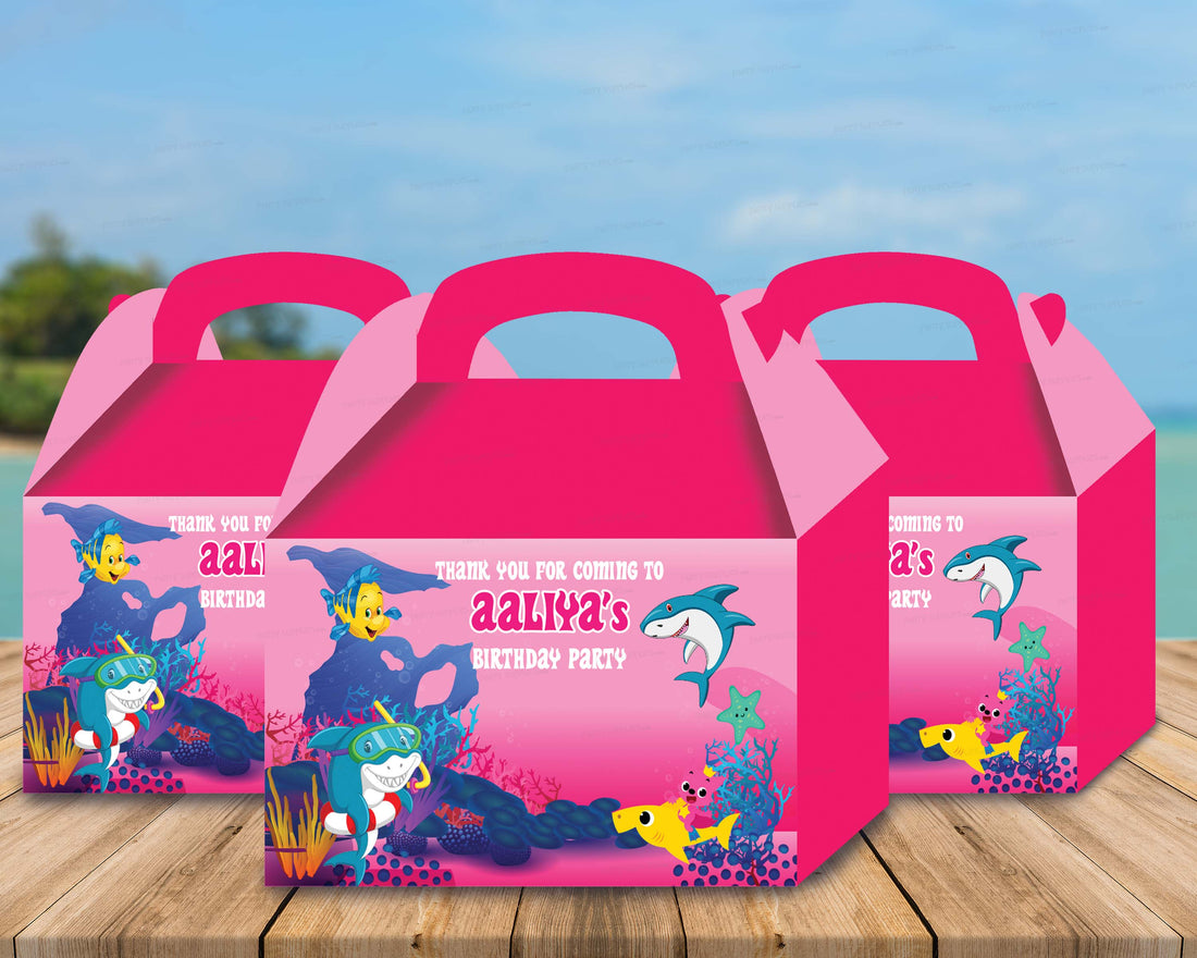 Shark Theme Personalized Goodie Return Gift Boxes