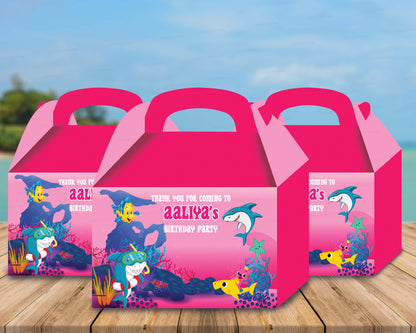 Shark Theme Personalized Goodie Return Gift Boxes