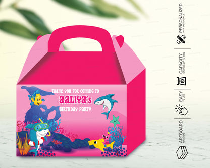 Shark Theme Personalized Goodie Return Gift Boxes