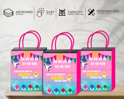 Shark Theme Personalized Return Gift Bag