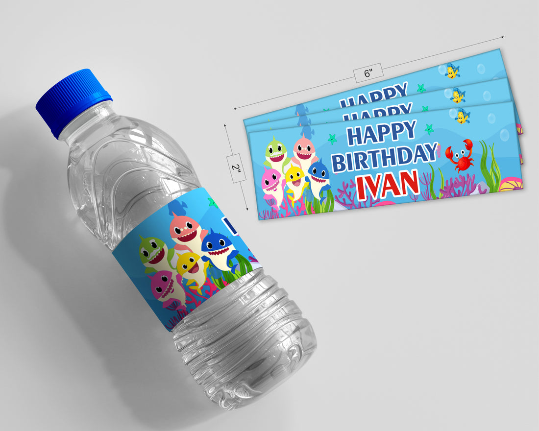 PSI Shark Theme Water Bottle Sticker