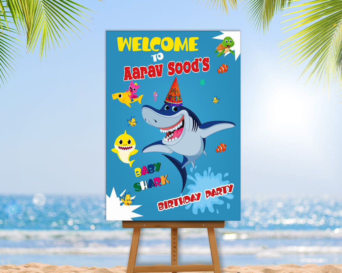 Shark Theme Welcome Board