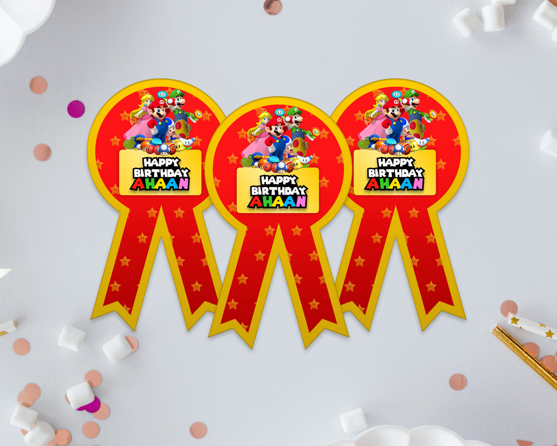 PSI Super Mario Theme Badges