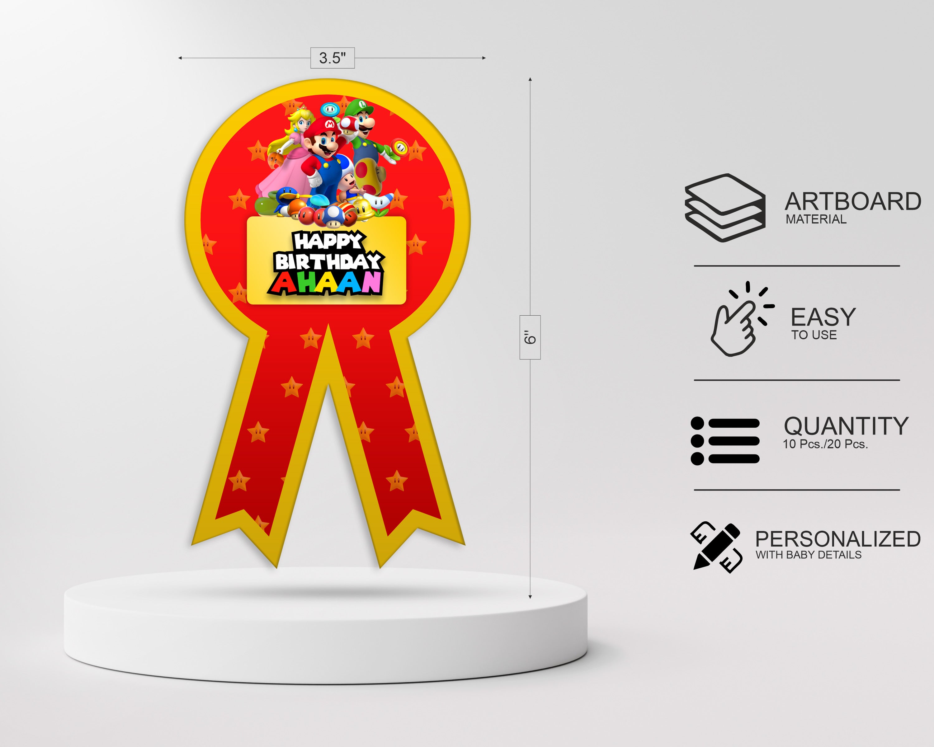 PSI Super Mario Theme Badges