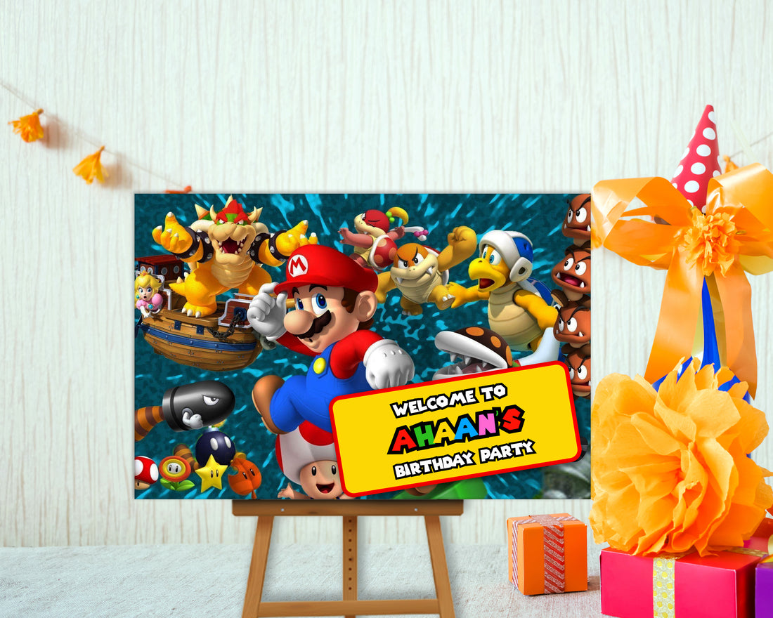 PSI Super Mario Theme Welcome Board