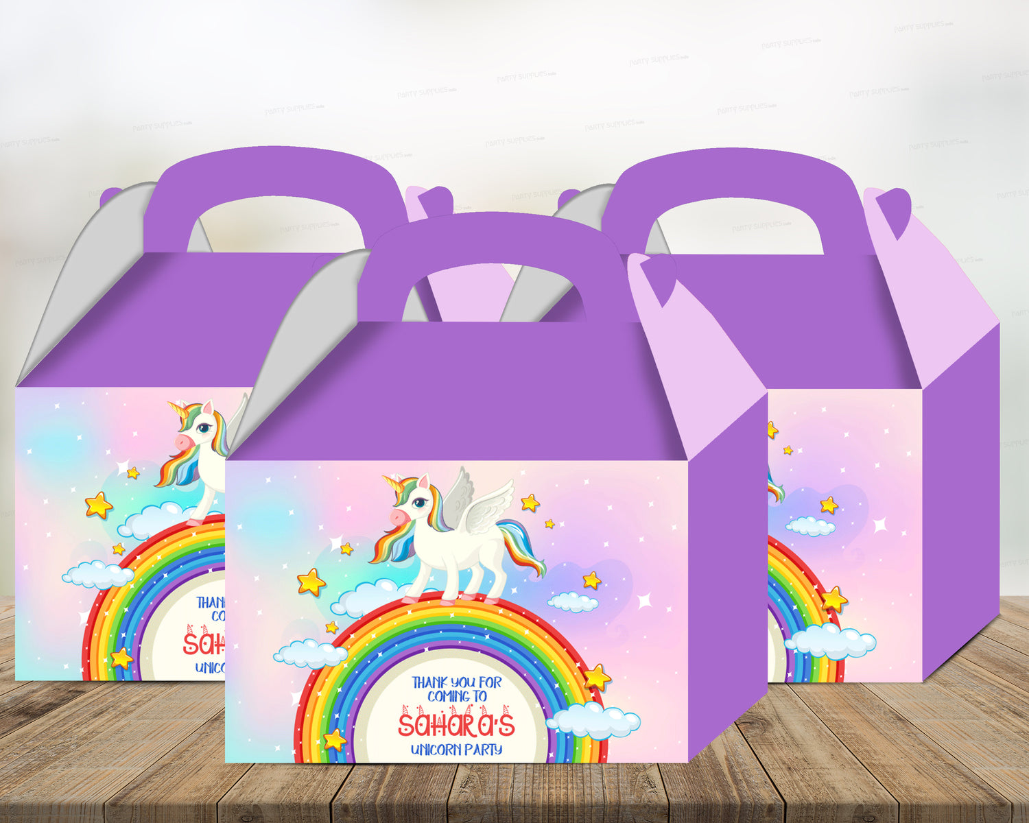 Unicorn Theme Goodie Return Gift Boxes - image 1 of 6 | Party Supplies India