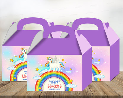 Unicorn Theme Goodie Return Gift Boxes - image 1 of 6 | Party Supplies India