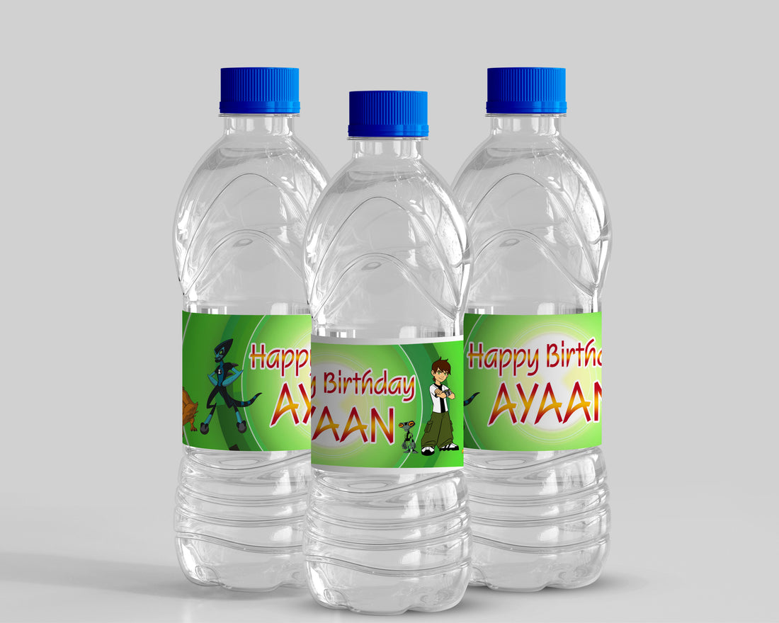 Ben 10 Theme Water Bottle Sticker