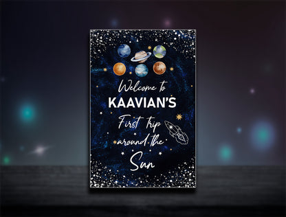 Space Theme Personalized Welcome Board