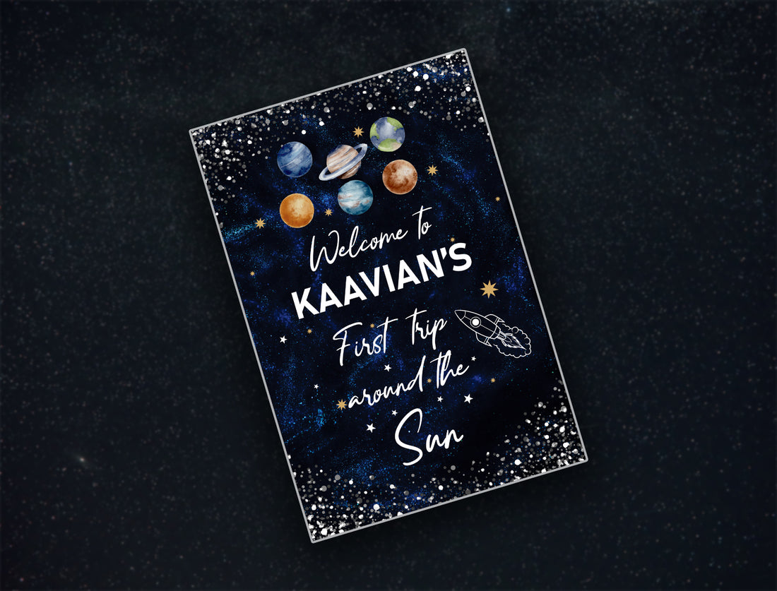Space Theme Personalized Welcome Board