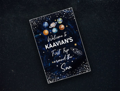 Space Theme Personalized Welcome Board