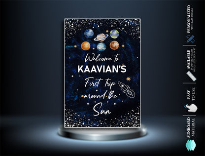 Space Theme Personalized Welcome Board