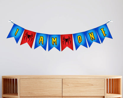 Spiderman Theme Baby Age Hanging - image 2 of 3 | Party Supplies India