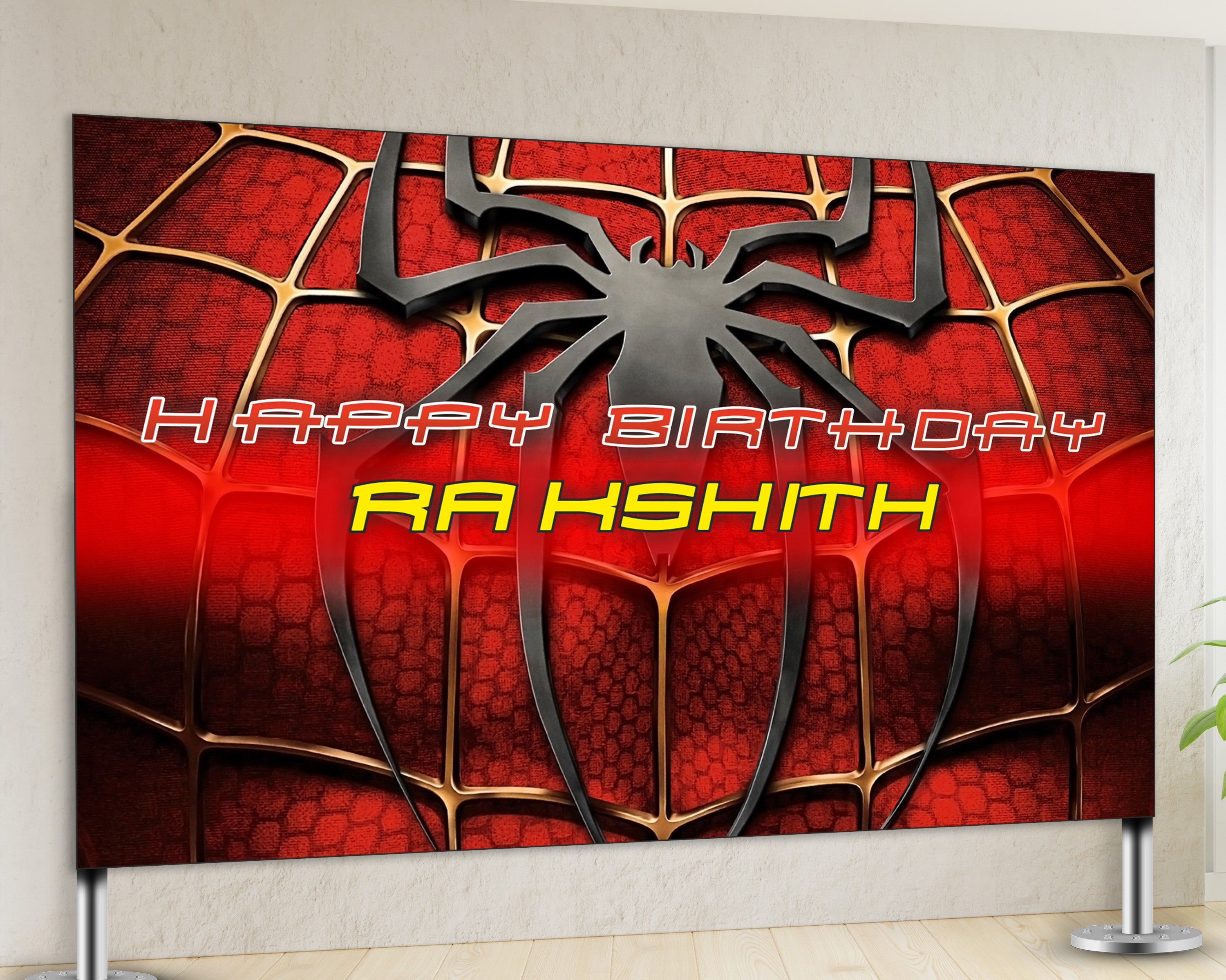 Spiderman Theme Backdrop - image 2 of 4 | Party Supplies India