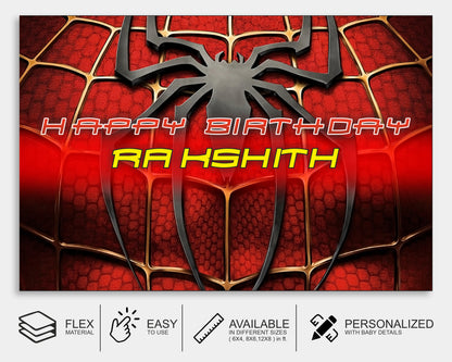 Spiderman Theme Backdrop - image 3 of 4 | Party Supplies India