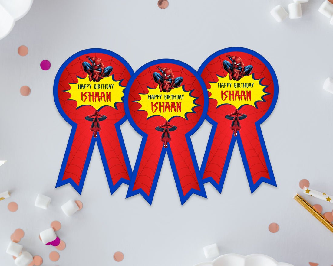 Spiderman Theme Badges