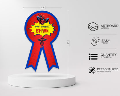 Spiderman Theme Badges