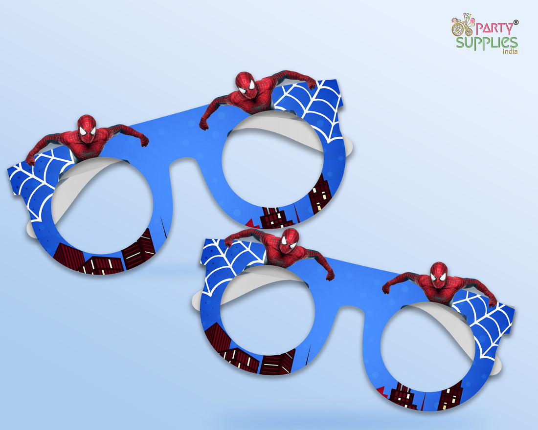 Spiderman theme Birthday Party Glasses