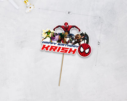 SPIDERMAN THEME  CAKE TOPPER
