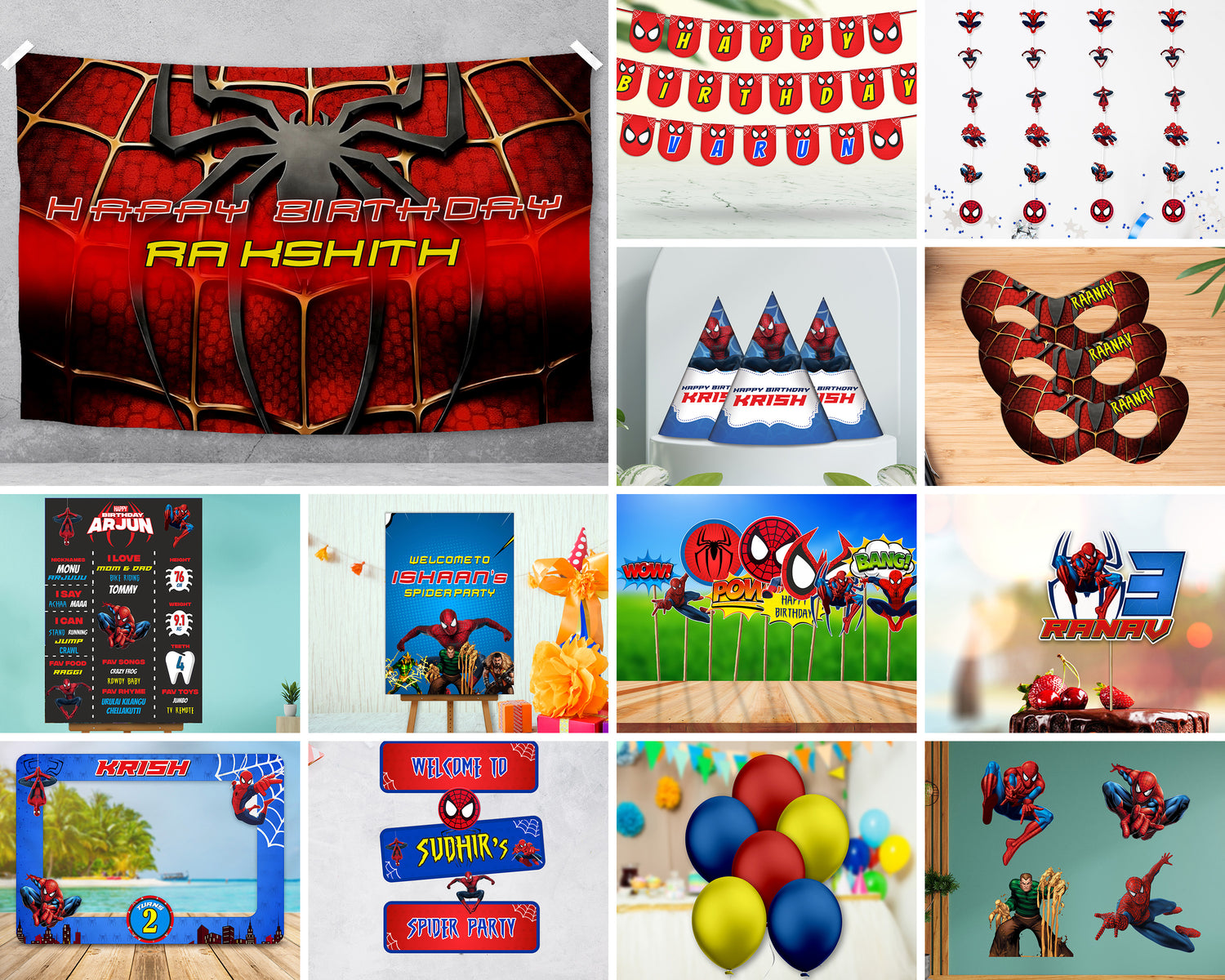 Spiderman Theme Classic combo Kit - image 1 of 14 | Party Supplies India