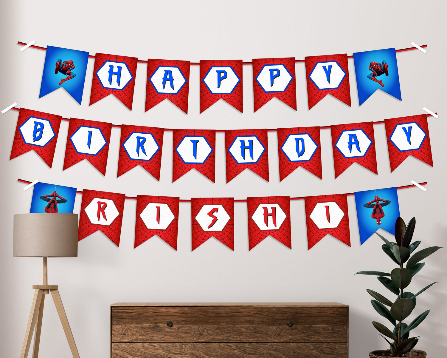 Spiderman Theme Customized Hanging - image 2 of 3 | Party Supplies India