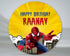 Spiderman Theme Customized Round Backdrop - image 1 of 5 | Party Supplies India