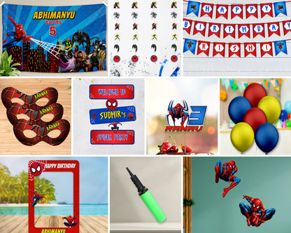 Spiderman Theme Exclusive combo Kit - image 1 of 11 | Party Supplies India