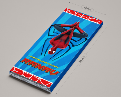 Spiderman  Theme Home Made Chocolate Return Gifts