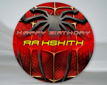 Spiderman Theme Round  Backdrop - image 1 of 5 | Party Supplies India