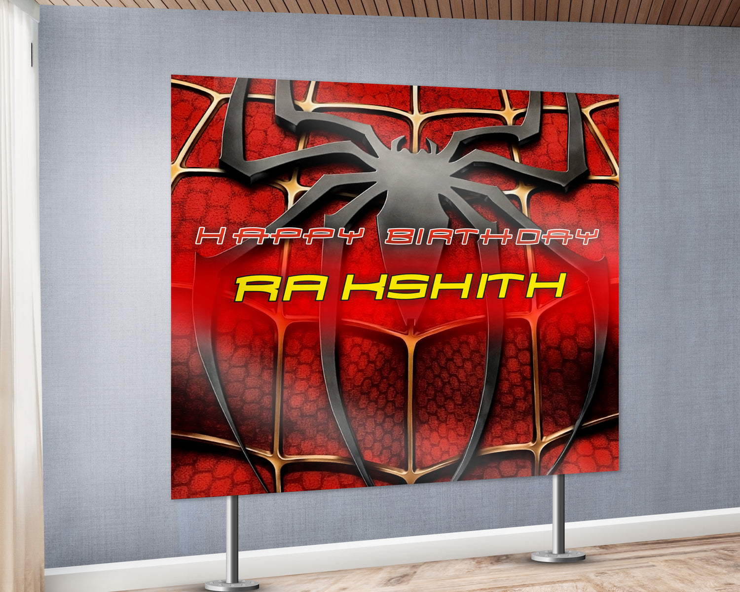 Spiderman Theme Square  Backdrop - image 3 of 4 | Party Supplies India