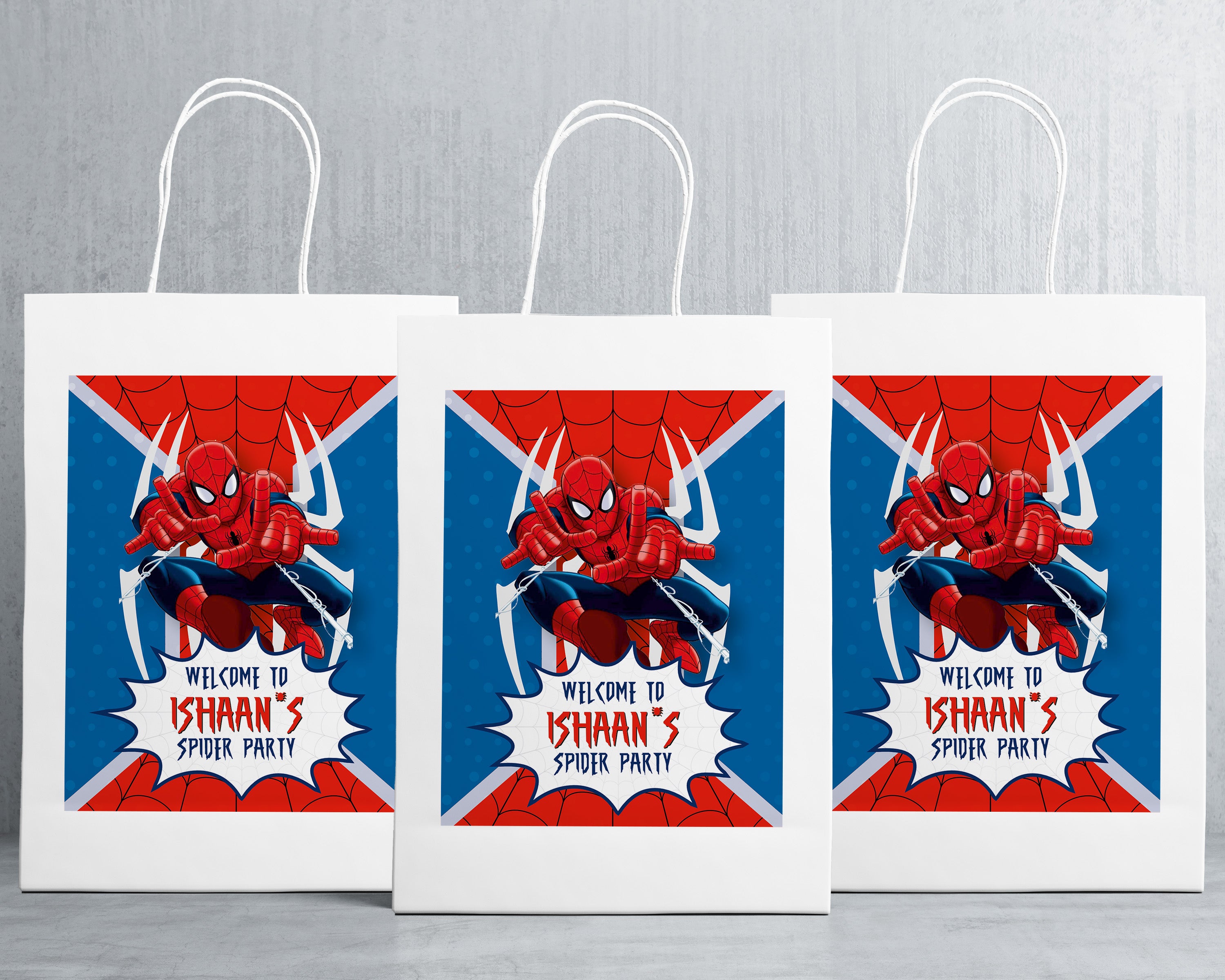 Spiderman Theme Oversized Return Gift Bag