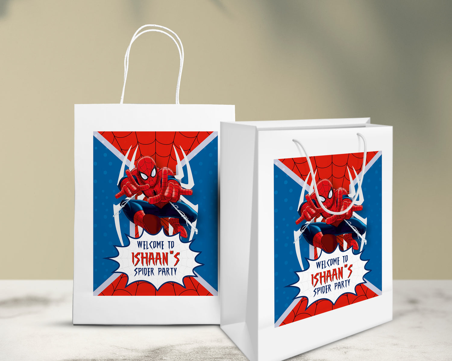 Spiderman Theme Oversized Return Gift Bag