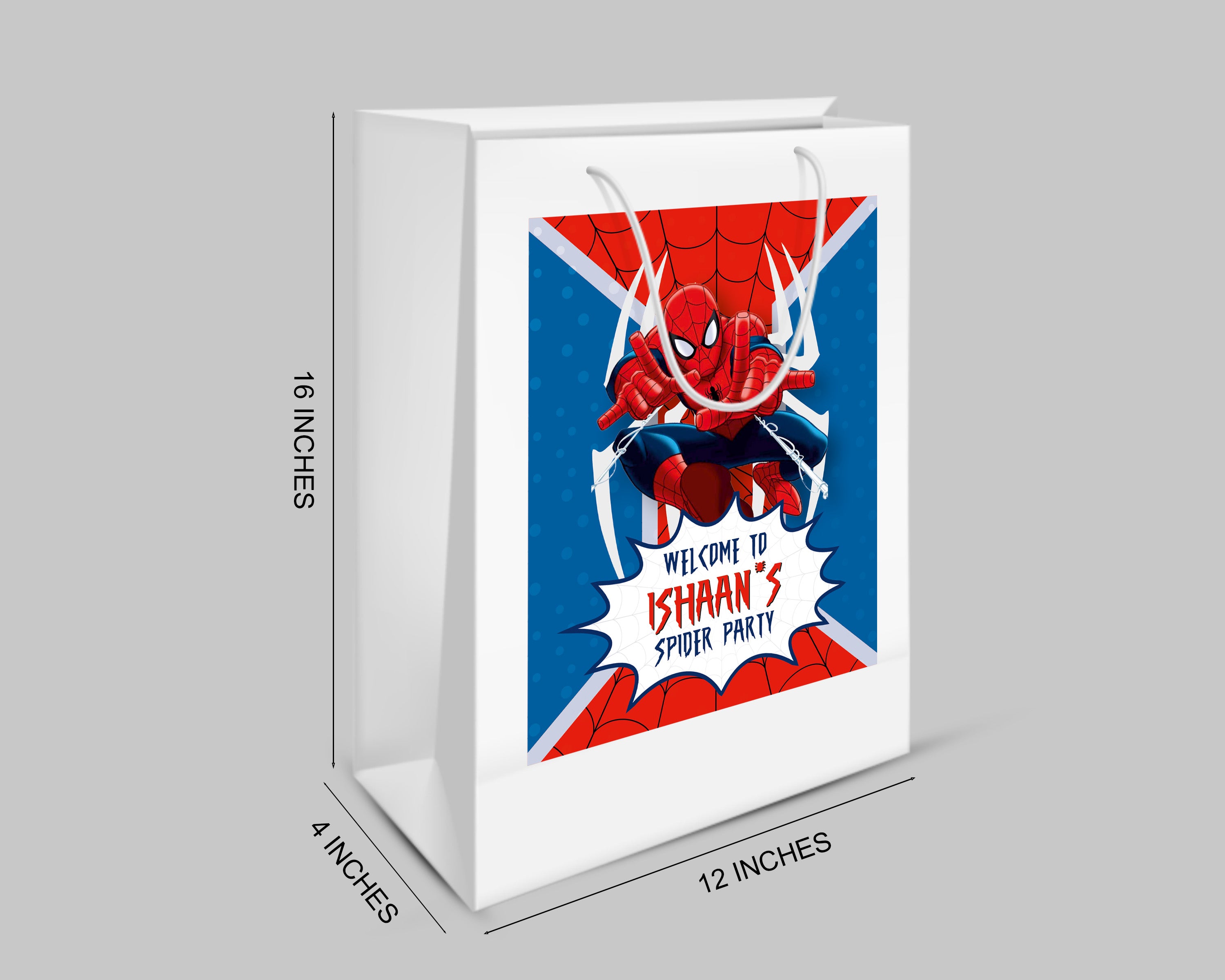 Spiderman Theme Oversized Return Gift Bag
