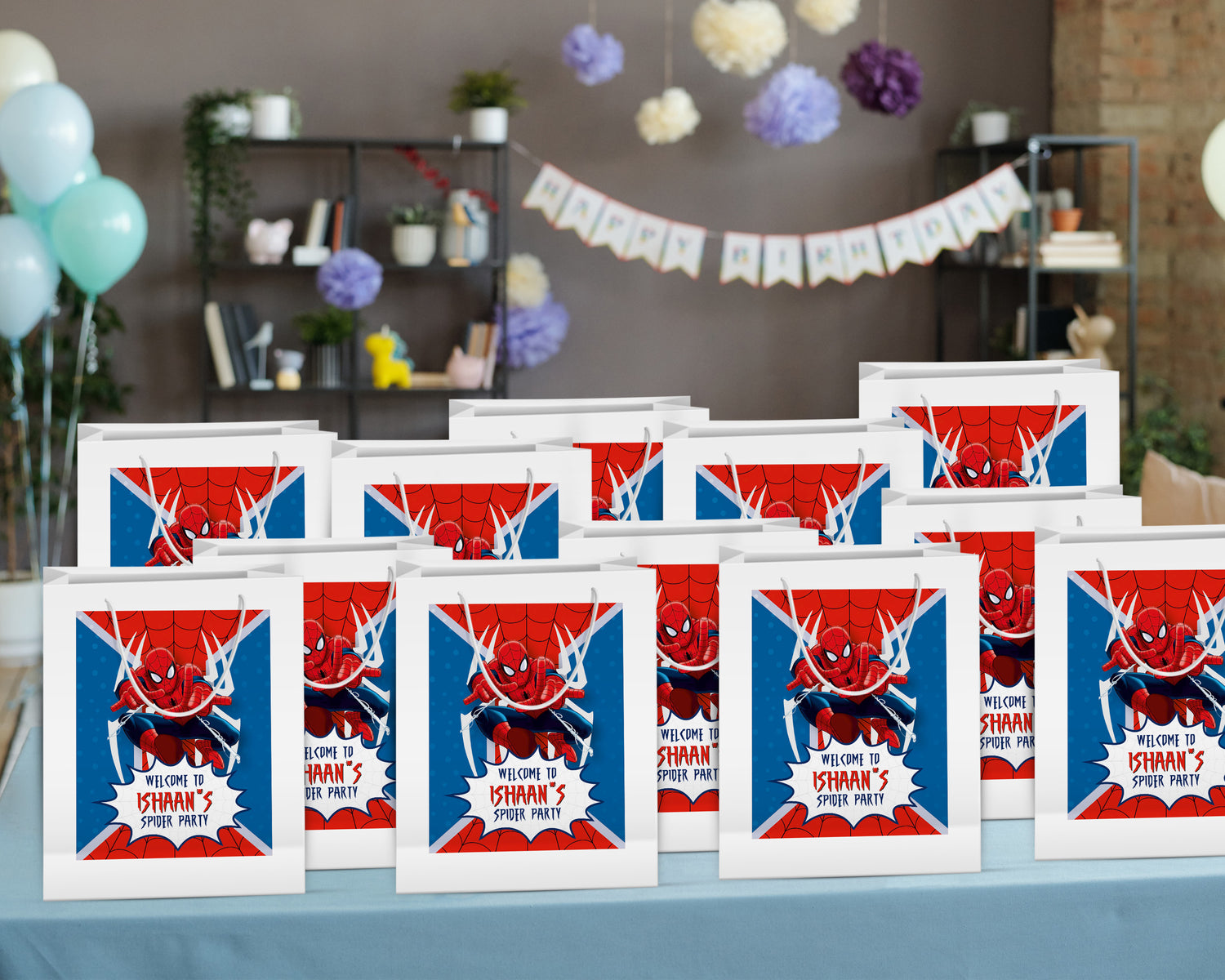 Spiderman Theme Oversized Return Gift Bag