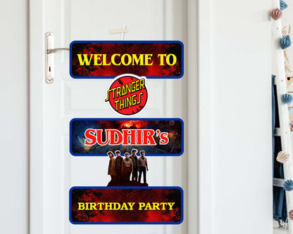 Stranger Things Theme Door Poster