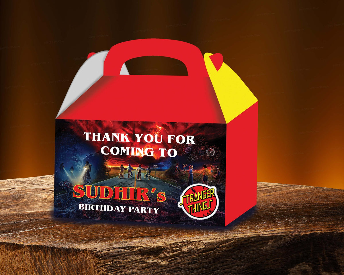 Stranger Things Theme Goodie Return Gift Boxes