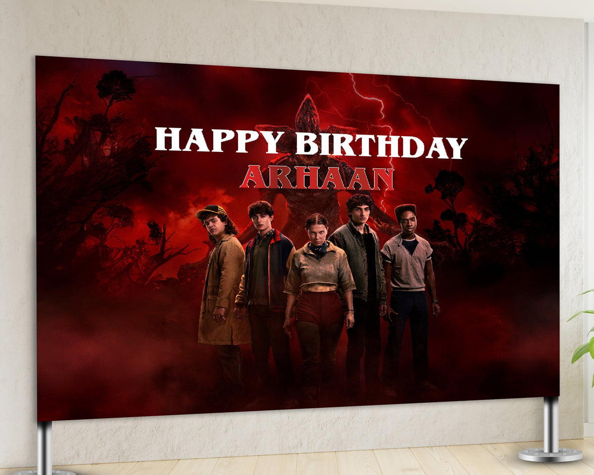 Stranger Things Theme Backdrop