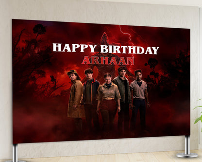 Stranger Things Theme Backdrop