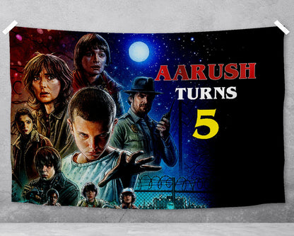 Stranger Things Theme Customized Backdrop