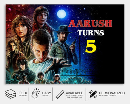 Stranger Things Theme Customized Backdrop