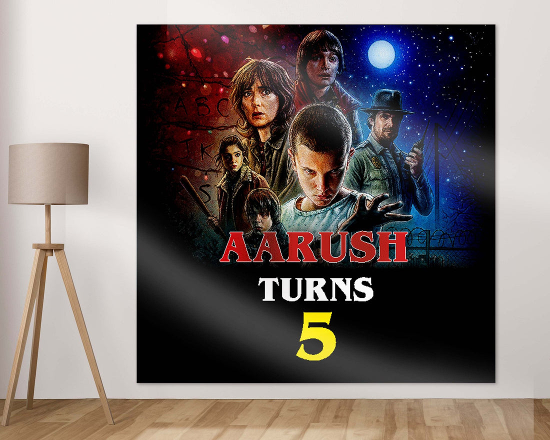 Stranger Things Theme Customized Square Backdrop