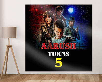 Stranger Things Theme Customized Square Backdrop