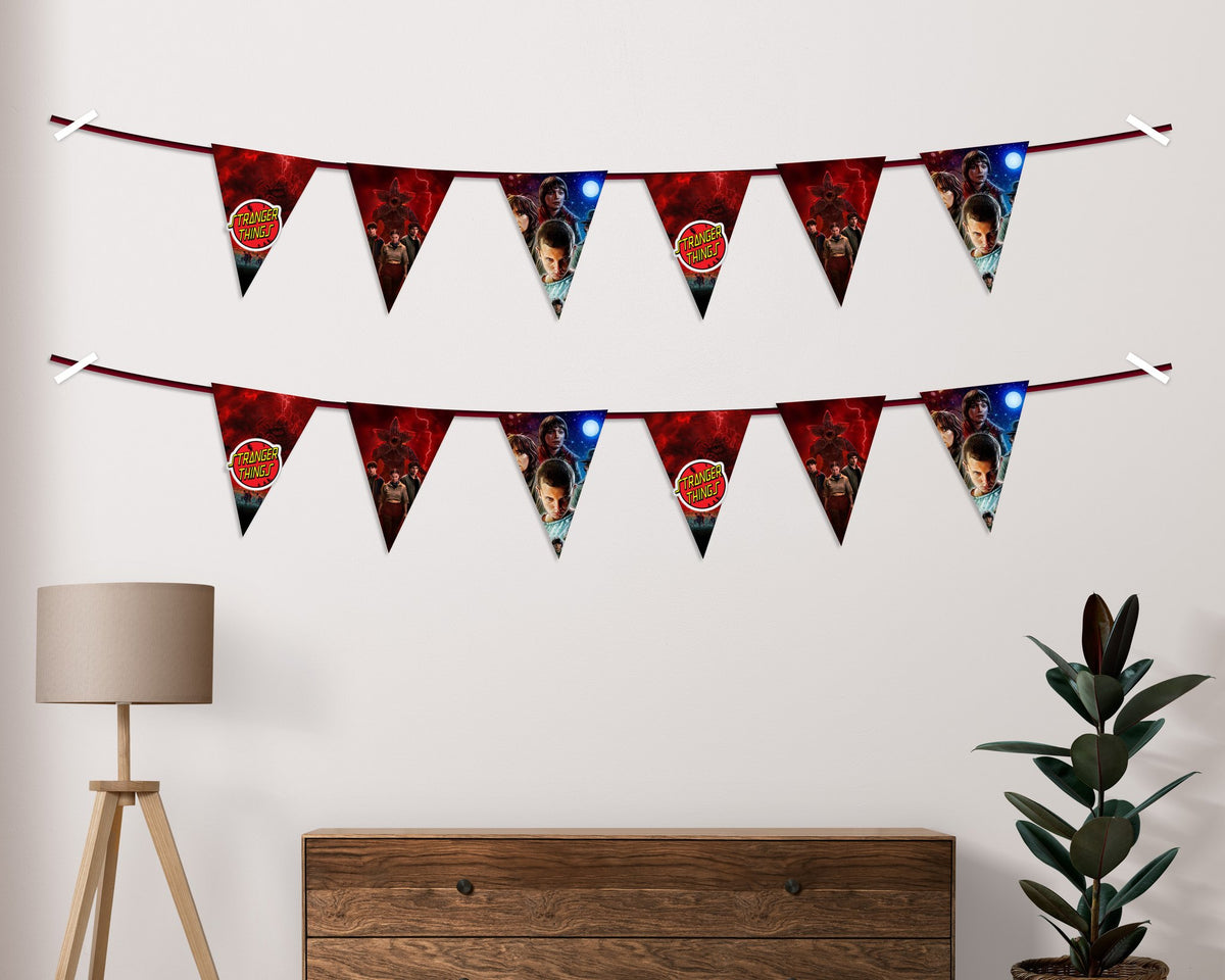 Stranger Things Theme Flag Bunting