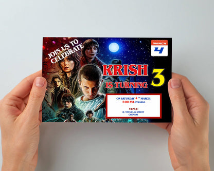 Stranger Things Theme Invite