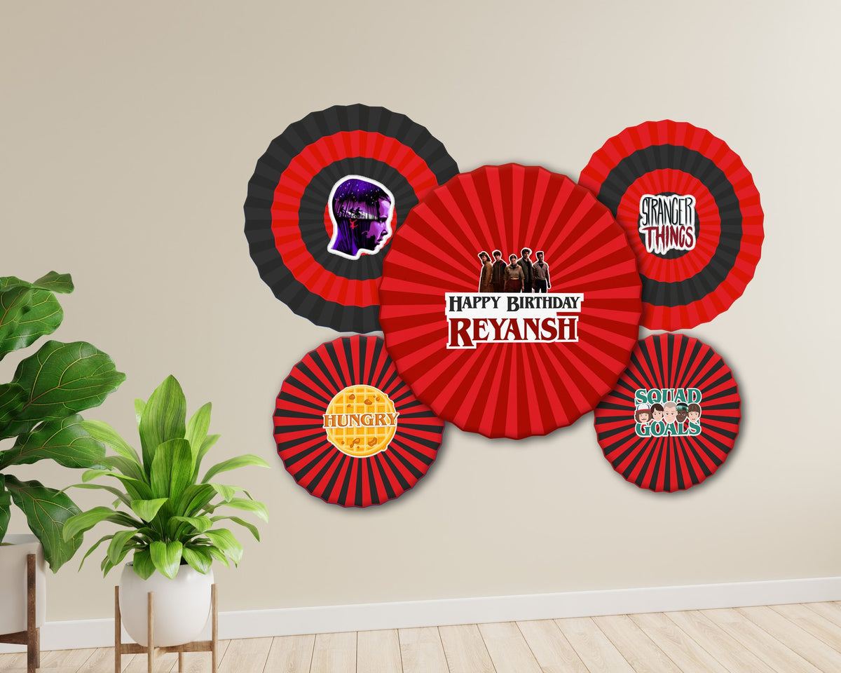 Stranger Things Theme Paper Fan